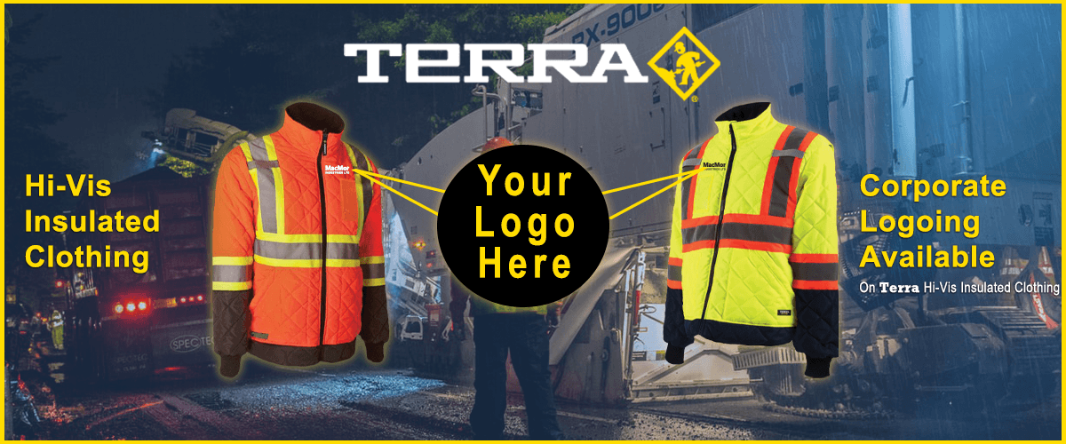 Corporate branding available on TERRA clothing by BBH