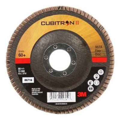 Picture of 3M™ Cubitron™ II Flap Disc 967A, 5" x 7/8" Type 29