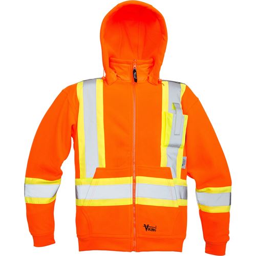 Picture of Viking® Orange 6420 Safety Fleece Hoodie - Small