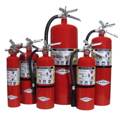 Picture of Amerex ABC Fire Extinguishers with Wall Bracket