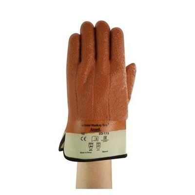 Picture of Ansell 23-173 Winter Monkey Grip® Textured PVC Coated Gloves - Size 10