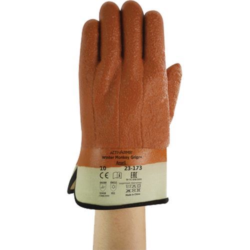 Picture of Ansell 23-173 Winter Monkey Grip® Textured PVC Coated Gloves - Size 10