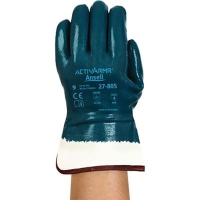 Picture of Ansell Hycron® 27-805 Heavy Duty Nitrile Coated Glove - Size 10