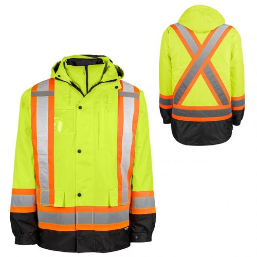Picture of TERRA® 7-in-1 Hi-Vis Yellow Parka - X-Large