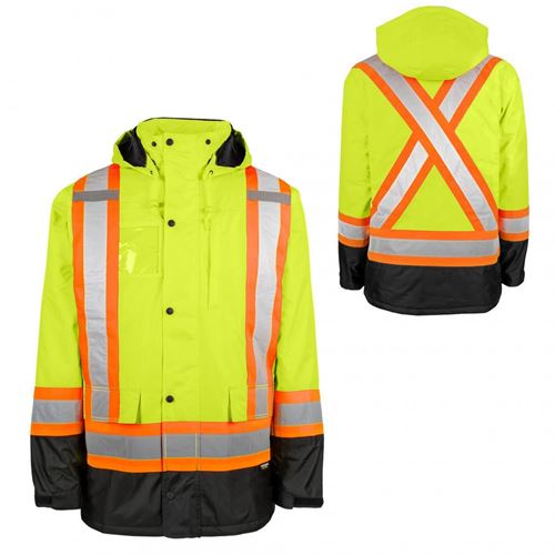 Picture of TERRA® Hi-Vis Yellow Parka - 3X-Large