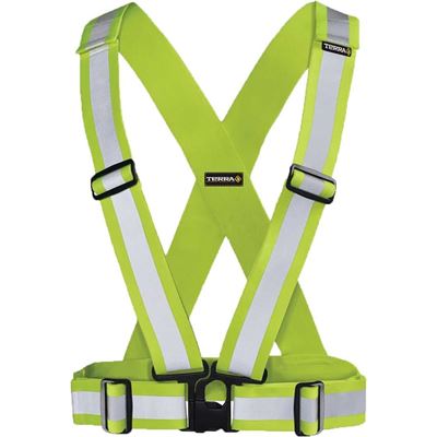 Picture of TERRA® Hi-Vis Yellow Adjustable Safety Sash