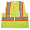 Picture of Big K BK204 Green Sized Polyester Zipper Safety Vests
