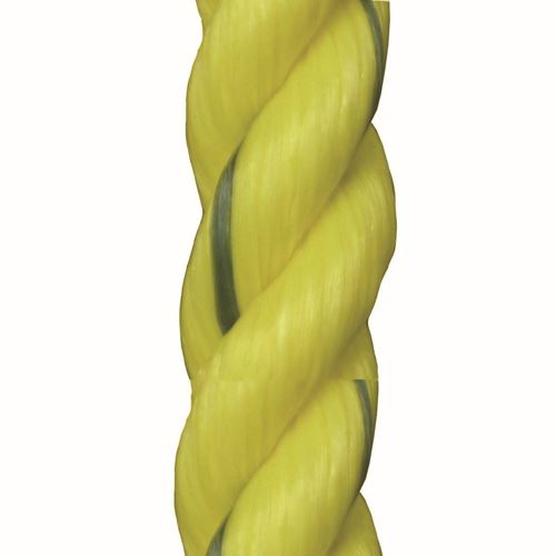 Picture of Canada Cordage 3-Strand Twisted Yellow Polypropylene Rope - 1/2"