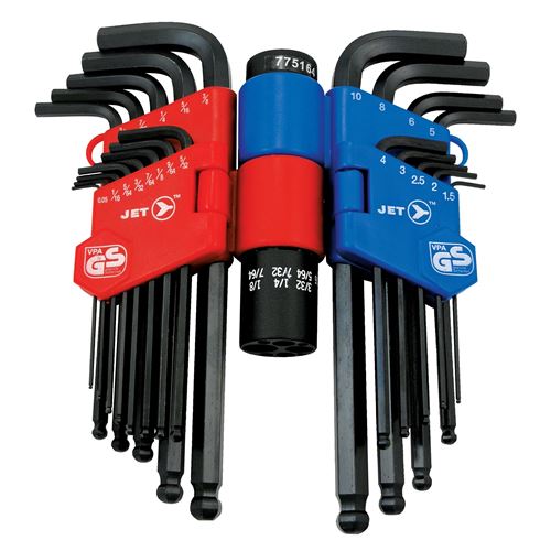 Picture of JET SAE/Metric Long Arm Ball Nose Hex Key Set - 22 Piece