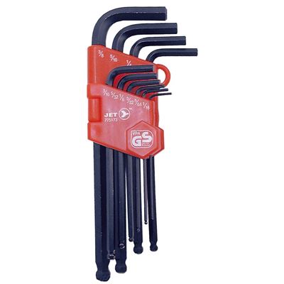 Picture of JET SAE Long Arm Ball Nose Hex Key Set - 10 Piece