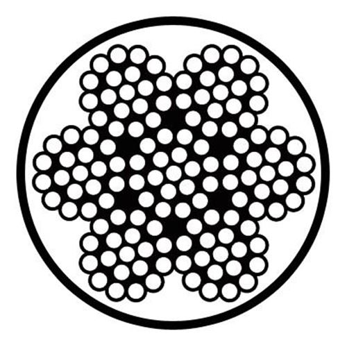 Picture of Macline 1/8" x 3/16" 7x19 Clear PVC Coated Aircraft Cable