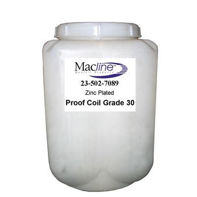 Picture of Macline Grade 30 Zinc Plated Proof Coil Chain - Pails