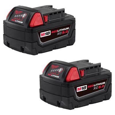 Picture of Milwaukee® M18™ REDLITHIUM™ XC 5.0 Extended Capacity Battery Two Pack