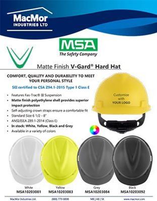 Picture for MSA V-Gard Matte Hard Hat Flyer