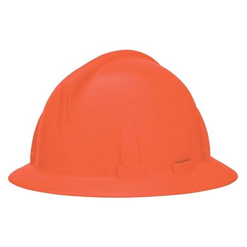 Picture of MSA Orange Topgard® Full Brim Hard Hat, Type 1 - Fas-Trac® Suspension