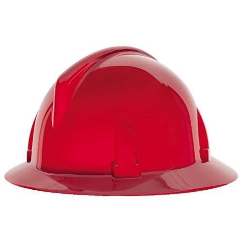 Picture of MSA Red Topgard® Full Brim Hard Hat, Type 1 - Fas-Trac® Suspension