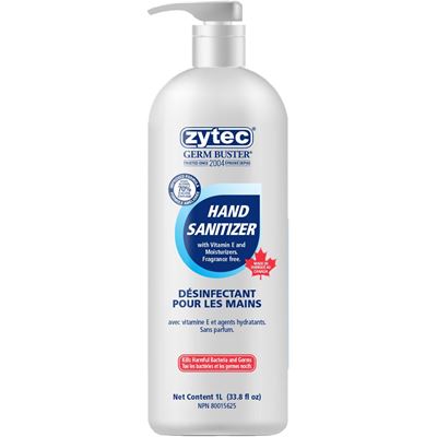 Picture of Zytec® Germ Buster® Pro Hand Sanitizer Gel - 70% Alcohol - 1L