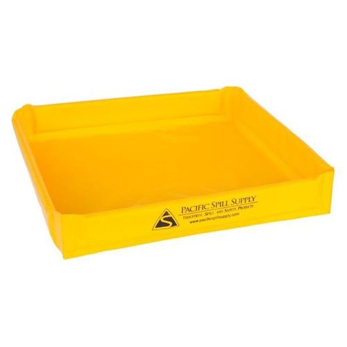 Picture of Pacific Spill Yellow PVC Foam Side Wall Berms - 36" x 48" x 6"