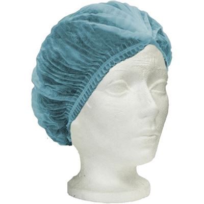 Picture of Ronco CARE™ Blue Pleated Polypropylene Bouffant Cap