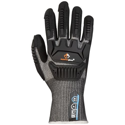 Picture of Superior Glove Dexterity® Anti-Impact Cut-Resistant Glove with Micropore Nitrile Grip - Size 8
