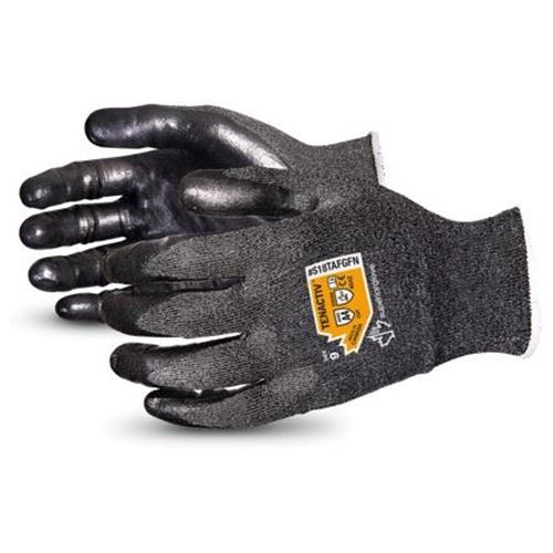 Picture of Superior Glove TenActiv™ Cut-Resistant 18-Gauge Composite Knit Gloves with Black Foam Nitrile Palms - Size 11