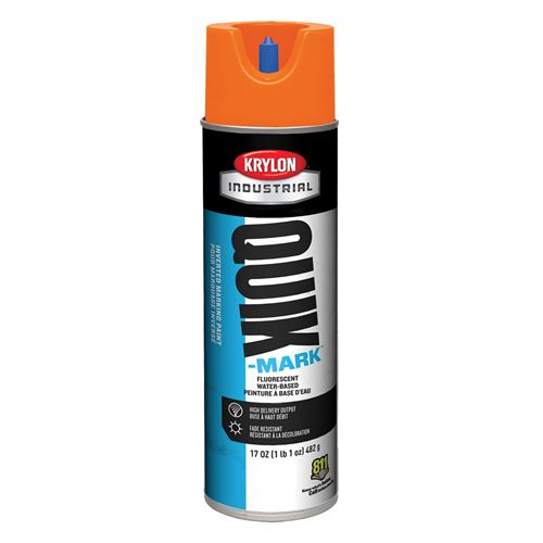 Picture of Krylon® Quik-Mark™ Water-Based Inverted Marking Paint - Fluorescent Orange