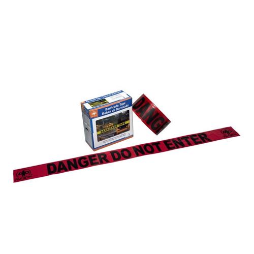 Picture of Wasip Red "Danger - Do Not Enter" Barricade Tape - 3" x 1000'