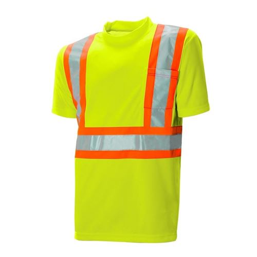 Picture of Wasip Lime Green Polyester Traffic T-Shirt - 4X-Large