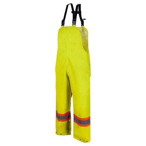 Picture of Wasip 980 Series Hi-Viz Green Traffic Rain Suit Bib Pants - X-Large