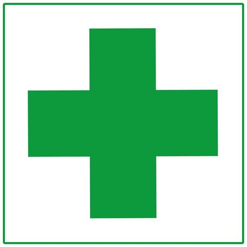 Picture of First Aid Cross Decal - 2" x 2"